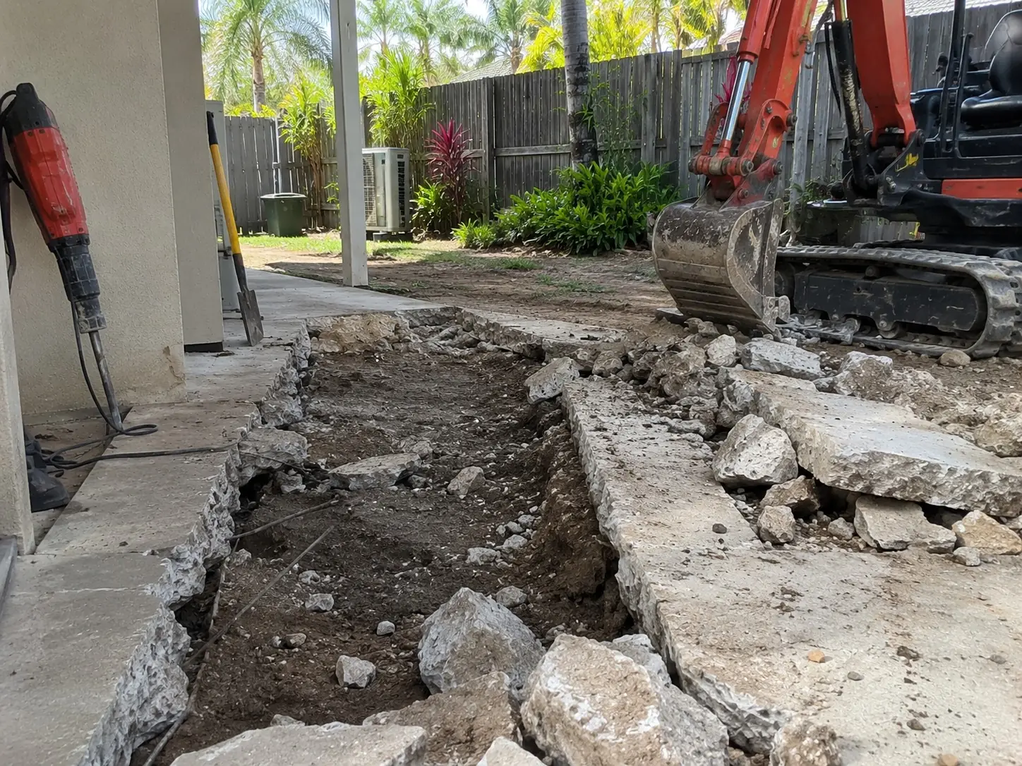 Concrete removal in Darwin