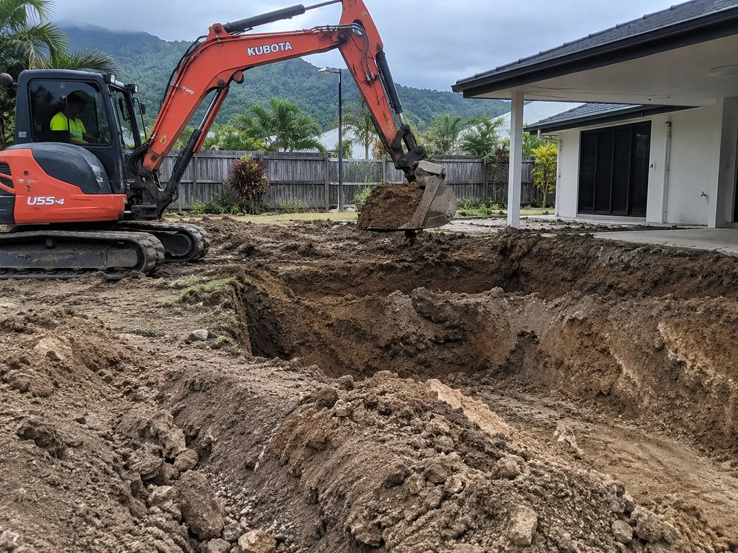 Excavation work by our team on a Darwin site